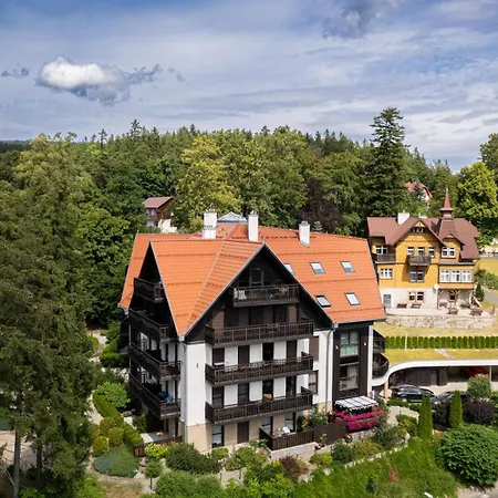 Panorama Gor - Centrum Miasta Z Widokiem Na Szrenice * Sklářská Poruba