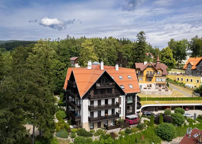 Panorama Gor - Centrum Miasta Z Widokiem Na Szrenice * Szklarska Poręba