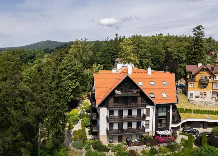 Panorama Gor - Centrum Miasta Z Widokiem Na Szrenice Szklarska Poręba